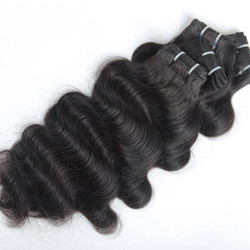 4шт 7A девственные индийские волосы натуральный черный объемная волна