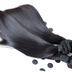 2 stuks 8A Silky Straight Maleisisch maagdelijk haarweefsel Natuurlijk zwart