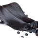 2 peças 8A sedosa reta cabelo virgem malaio trançado preto natural
