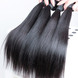 4 шт. 8A Шелковистые прямые малайзийские девственные волосы Плетение Натуральный черный