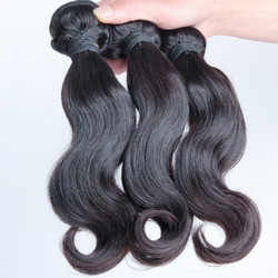 3 pcs 7A Virgin Malaysian Hair Weave Body Wave Natural Black mhw007