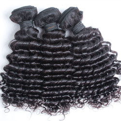 3 stk 8A Virgin Malaysian Hair Weave Deep Wave Natural Black