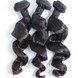 3 stk 8A Virgin Malaysian Hair Weave Loose Wave Natural Black