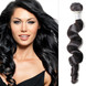 1 pacote 8A Loose Wave Cabelo Virgem Peruano Tecido Preto Natural