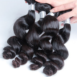 4 bundels 8A Virgin Peruvian Haar Losse Golf Natuurlijk Zwart Met Prijs: