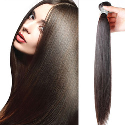 1 kos 8A ravnih deviških perujskih las v naravni črni barvi