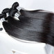 4 Bündel 8A reines peruanisches Haar, seidiges, gerades Gewebe, natürliches Schwarz