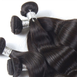 3 Stück 8A peruanische reine Haarwebart natürliche schwarze Körperwelle