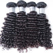 4 шт. 8A глубокая волна девственные перуанские волосы плетение натуральный черный