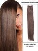 Licht kastanje (#8) Silky Straight Remy Hair Bundles