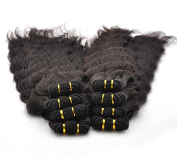 7A Virgin Tailândia Cabelo Onda Profunda Onda Natural Preto