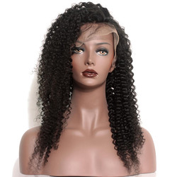 Human Hair Wig, Curly 360 Lace Frontal Wigs Soft Like Silk, 10-30 inch 360lfw003