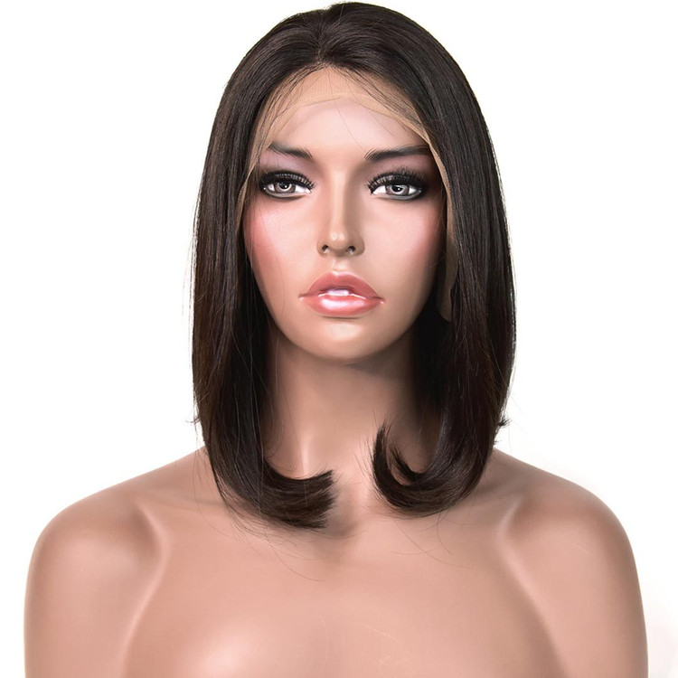 360 Lace Frontal Straight Bob Wigs 10 pouces-30 pouces, Perruque de vrais cheveux humains