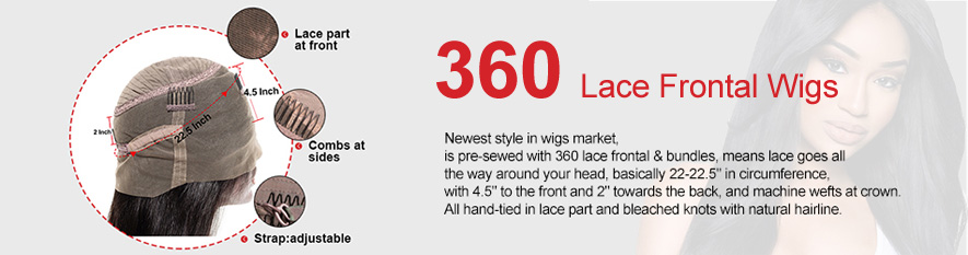 360 Lace Frontal Perücken