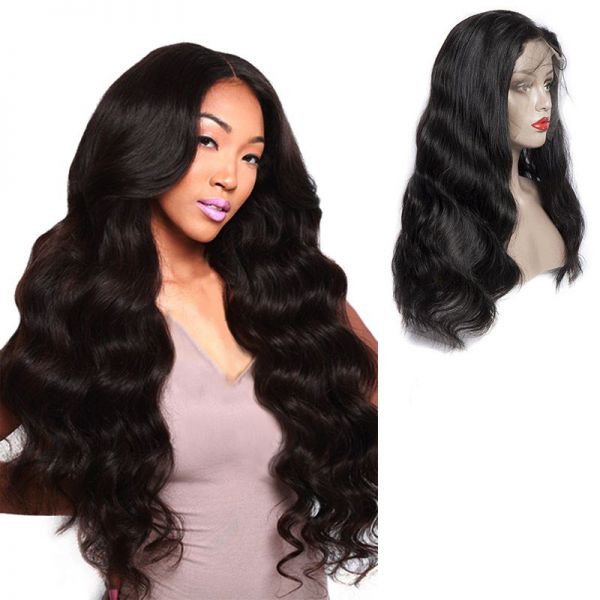 Human Hair Lace Front Wigs Natural Wave